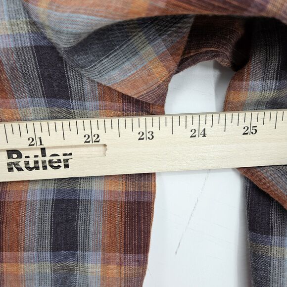 Vintage‎ Champion Westerns Shirt Mens 16.5 33 Permanent Press Pearl Snap Plaid - Picture 8 of 11